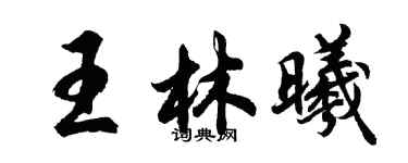 胡問遂王林曦行書個性簽名怎么寫