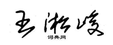 朱錫榮王淞峻草書個性簽名怎么寫