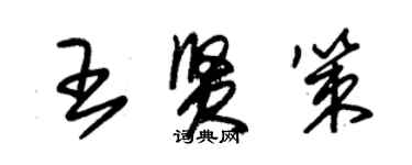 朱錫榮王賢策草書個性簽名怎么寫