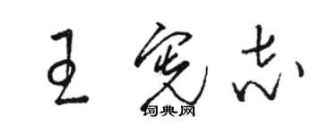 駱恆光王憲志草書個性簽名怎么寫