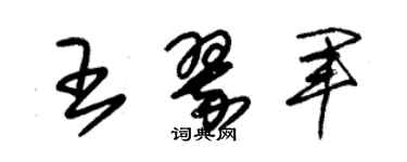 朱錫榮王翠軍草書個性簽名怎么寫