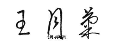 駱恆光王月菊草書個性簽名怎么寫