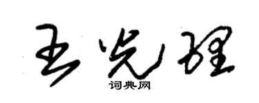朱錫榮王光理草書個性簽名怎么寫