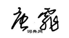 朱錫榮唐霏草書個性簽名怎么寫