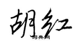 王正良胡紅行書個性簽名怎么寫