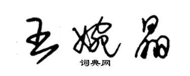 朱錫榮王婉晶草書個性簽名怎么寫