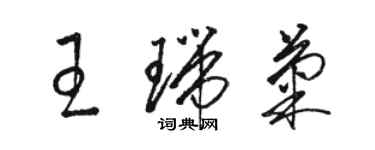 駱恆光王瑞菊草書個性簽名怎么寫