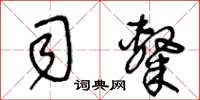 王冬齡司隸草書怎么寫