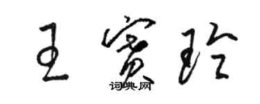 駱恆光王賽玲草書個性簽名怎么寫