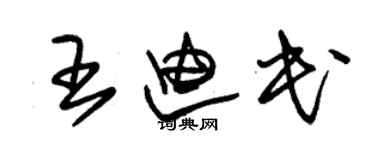 朱錫榮王迪民草書個性簽名怎么寫