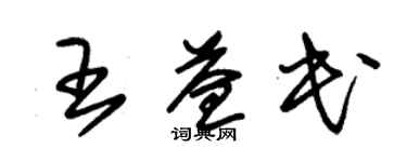 朱錫榮王益民草書個性簽名怎么寫