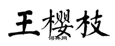 翁闓運王櫻枝楷書個性簽名怎么寫