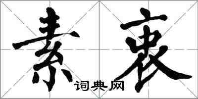 翁闓運素衷楷書怎么寫