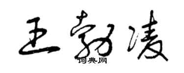 曾慶福王勃凌草書個性簽名怎么寫