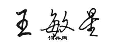 駱恆光王敏星行書個性簽名怎么寫