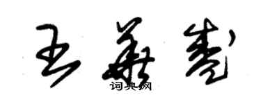 朱錫榮王華盛草書個性簽名怎么寫