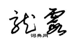 朱錫榮龍霞草書個性簽名怎么寫