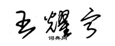 朱錫榮王耀寧草書個性簽名怎么寫