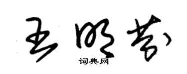 朱錫榮王明芬草書個性簽名怎么寫