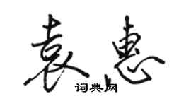 駱恆光袁惠行書個性簽名怎么寫