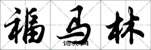 胡問遂福馬林行書怎么寫