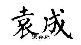 翁闓運袁成楷書個性簽名怎么寫