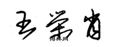 朱錫榮王榮肖草書個性簽名怎么寫