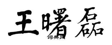 翁闓運王曙磊楷書個性簽名怎么寫