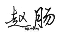 駱恆光趙腸行書個性簽名怎么寫