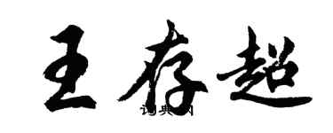 胡問遂王存超行書個性簽名怎么寫