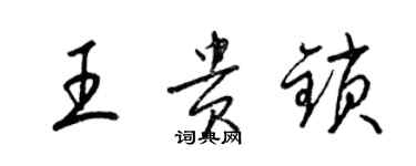 梁錦英王貴鎖草書個性簽名怎么寫