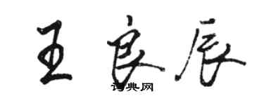 駱恆光王良辰行書個性簽名怎么寫