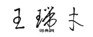 駱恆光王瑞才草書個性簽名怎么寫