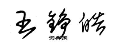 朱錫榮王錚皓草書個性簽名怎么寫