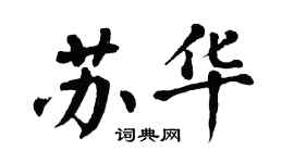 翁闓運蘇華楷書個性簽名怎么寫