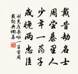 我生不辰,逢此百罹,況乎亂離 詩詞名句