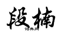 胡問遂段楠行書個性簽名怎么寫