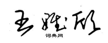 朱錫榮王雅欣草書個性簽名怎么寫