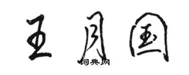 駱恆光王月國行書個性簽名怎么寫