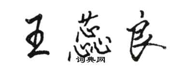 駱恆光王蕊良行書個性簽名怎么寫