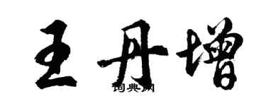 胡問遂王丹增行書個性簽名怎么寫