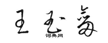 駱恆光王玉劍草書個性簽名怎么寫