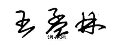 朱錫榮王孟林草書個性簽名怎么寫