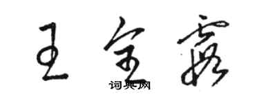 駱恆光王全霞草書個性簽名怎么寫