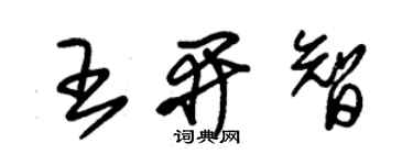 朱錫榮王開智草書個性簽名怎么寫