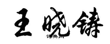 胡問遂王曉鑄行書個性簽名怎么寫