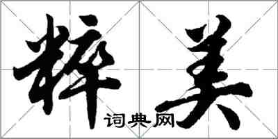 胡問遂粹美行書怎么寫