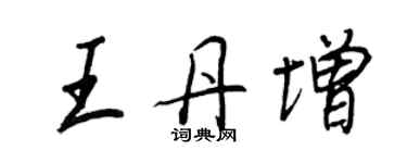 王正良王丹增行書個性簽名怎么寫