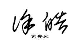 朱錫榮徐皓草書個性簽名怎么寫