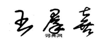 朱錫榮王群喜草書個性簽名怎么寫